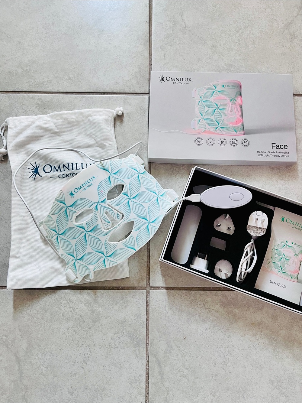 Omnilux Contour Face LED Light Therapy Mask Red Near-Infrared Skincare Mask